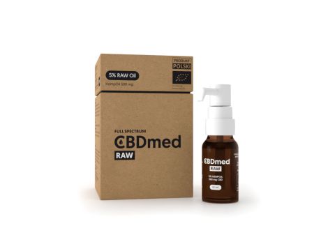 Olej konopny RAW 5% CBD Full Spectrum CBDmed (500 mg) 10 ml